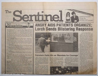 Cat.No: 316753 The Sentinel: vol. 10, #9, April 28, 1983: Angry AIDS Patients Organize;...