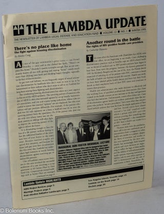 Cat.No: 316945 The Lambda Update: newsletter of the Lambda Legal Defense and Education...