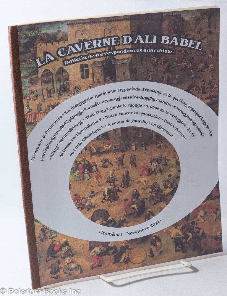 Cat.No: 316993 La caverne d'ali babel; bulletin de correspondances anarchiste, numero 1 (Novembre 2021)