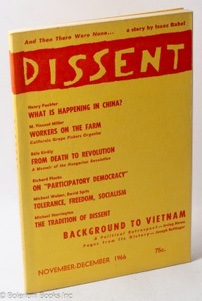 Cat.No: 317161 Dissent: A Bi-Monthly of Socialist Opinion; Vol. 13, No. 6 (Whole No. 55),...