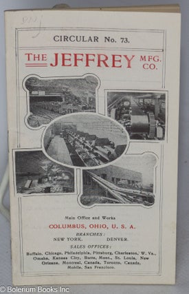 Cat.No: 317209 The Jeffrey Mfg. Co. Circular No. 73