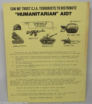 Cat.No: 317353 Can we trust C.I.A. terrorists to distribute "humanitarian" aid? [handbill
