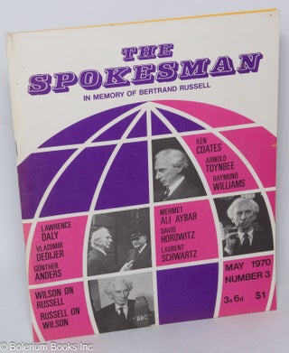 Cat.No: 317453 The Spokesman - In Memory of Bertrand Russell. Incorporating the London...