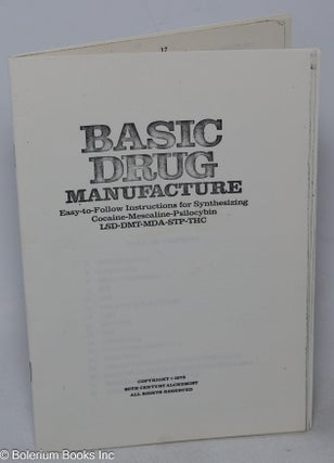 Cat.No: 317455 Basic drug manufacture; easy-to-follow instructions for synthesizing...