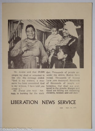Liberation News Service: No. 289 (Sept. 26, 1970