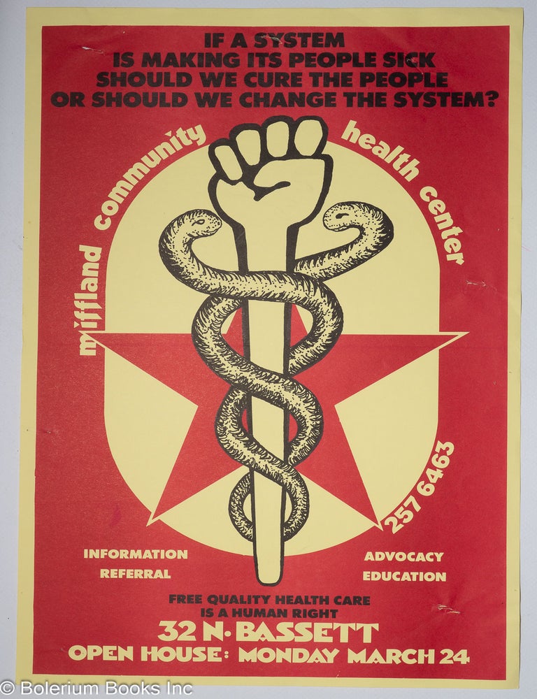 Cat.No: 317795 If a system is making its people sick should we cure the people or should we change the system? [poster]