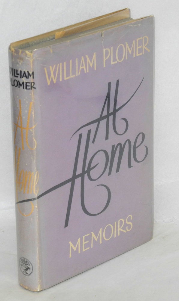 Cat.No: 31785 At home; memoirs. William Plomer.