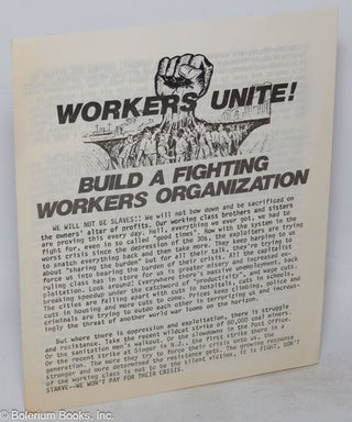 Cat.No: 317948 Workers unite! Build a fighting workers organization