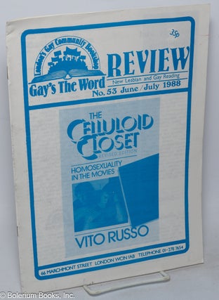 Cat.No: 318042 Gay's the Word Review: new Lesbian & gay reading; #53, June/July 1988: The...
