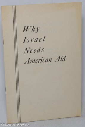 Cat.No: 318267 Why Israel needs American aid