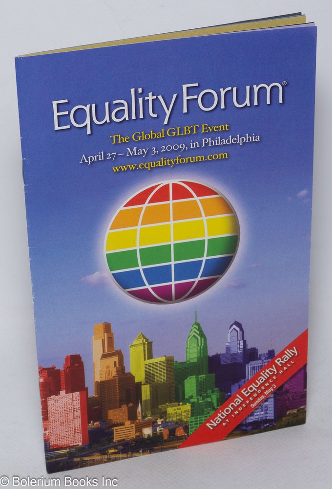 Cat.No: 318581 Equality Forum: the Global GLBT Event [pamphlet/brochure