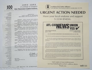 Cat.No: 318713 Urgent Action Needed [informational mailers and envelope]. Lesbian/Gay...