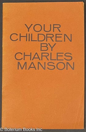 Cat.No: 318752 Your children. Charles Manson