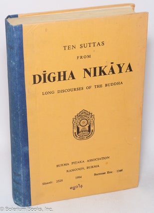 Cat.No: 318775 Ten suttas from Digha Nikaya: long discourses of the Buddha
