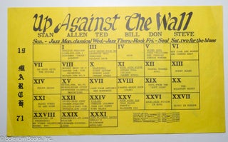 Cat.No: 319004 Up Against the Wall F.M., March 1971 [poster