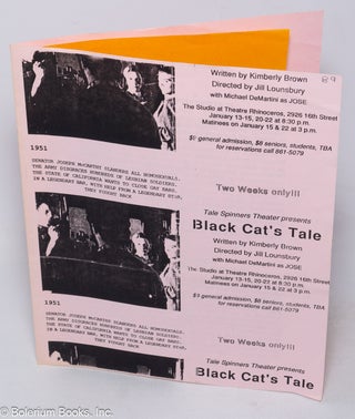 Cat.No: 319014 Tale Spinners Theater presents Black Cat's Tale [playbill/program]....