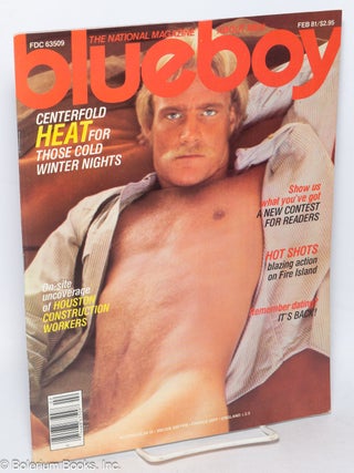 Cat.No: 319015 Blueboy: the national magazine about men; vol. 52, Feb. 1981. Dean Drury,...