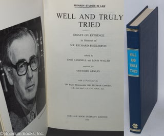 Cat.No: 319043 Well and Truly Tried. Essays on Evidence in Honour of sir Richard...