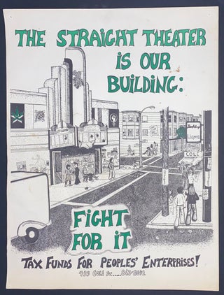 Cat.No: 319047 The Straight Theater is our building: Fight for it. Tax funds for peoples'...