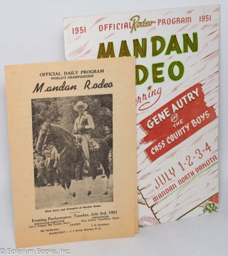 Cat.No: 319095 Mandan Rodeo Starring Gene Autry and the Cass County Boys. Official Rodeo...