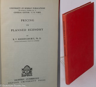 Cat.No: 319121 Pricing in Planned Economy. B. V. Krishnamurti