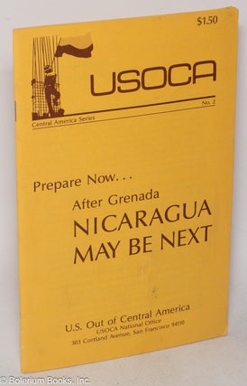 Cat.No: 319234 Prepare now... After Grenada Nicaragua may be next