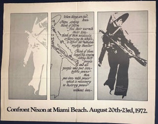 Cat.No: 319281 Confront Nixon at Miami Beach. August 20th-23rd, 1972 [poster