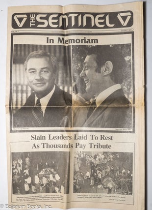 Cat.No: 319296 The Sentinel: vol. 5, #24, December 1, 1978: In Memoriam; slain leaders...