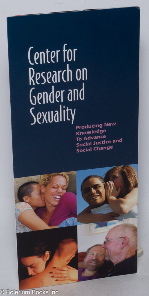 Cat.No: 319407 Center for Research on Gender & Sexuality [brochure