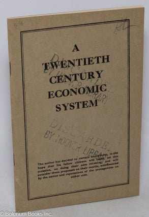 Cat.No: 319435 A Twentieth Century Economic System