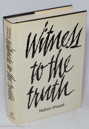 Cat.No: 319632 Witness to the Truth. Nathan Shapell
