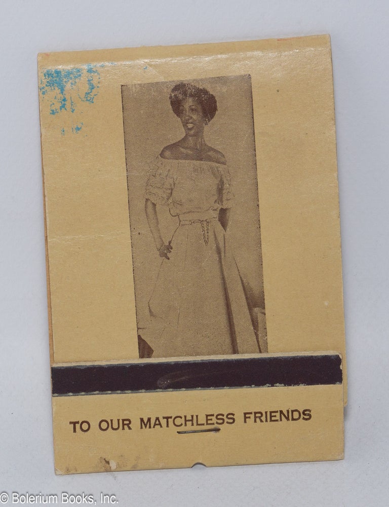 Cat.No: 319647 To our matchless friends [matchbook]