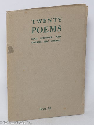 Cat.No: 319726 Twenty Poems. Niall Sheridan, Donagh Mac Donagh