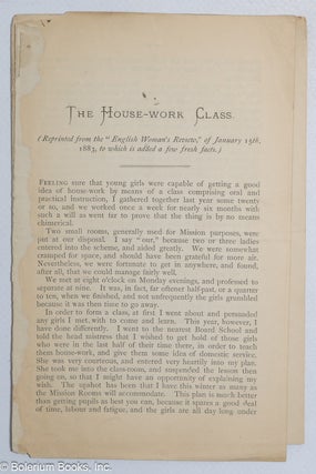 Cat.No: 319824 The house-work class [and] Result of the L.L.A. examination of 1884 [two...