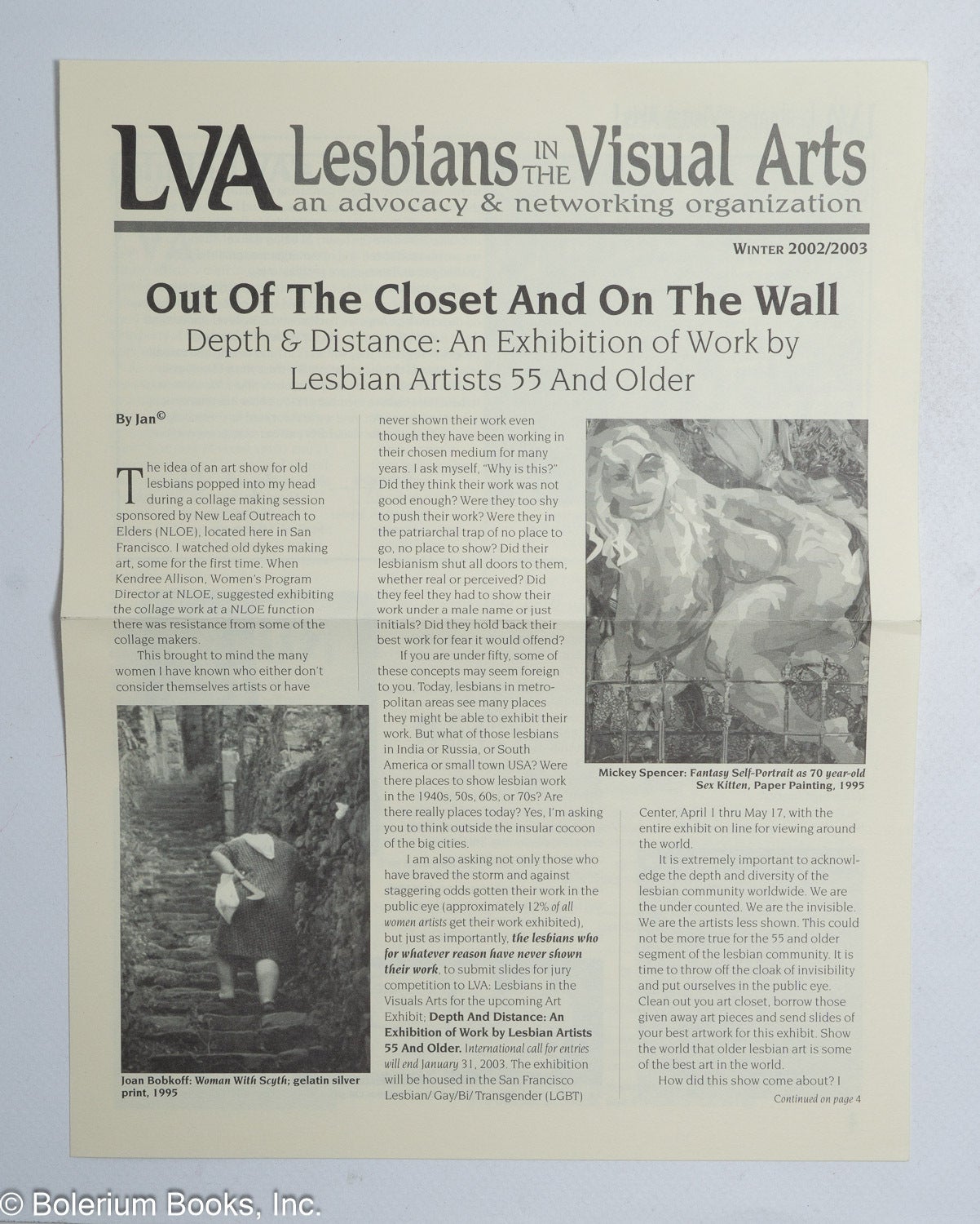 LVA: Lesbian Visual Artists, an advocacy & networking organization ...