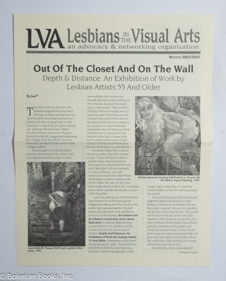 Cat.No: 319847 LVA: Lesbian Visual Artists, an advocacy & networking organization; Winter...