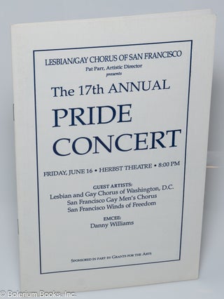 Cat.No: 319886 Lesbian/Gay Chorus of San Francisco, Pat Parr, Artistic Director, presents...