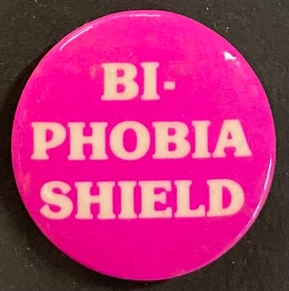 Cat.No: 320069 Bi-Phobia Shield [pinback button