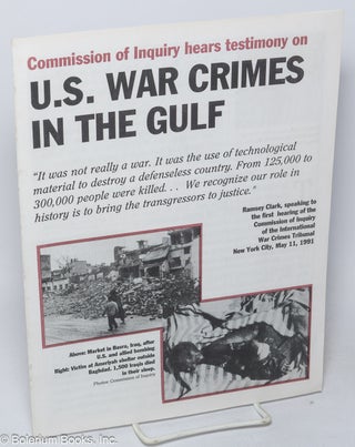 Cat.No: 320080 Commission of Inquiry hears testimony on U.S. war crimes in the Gulf