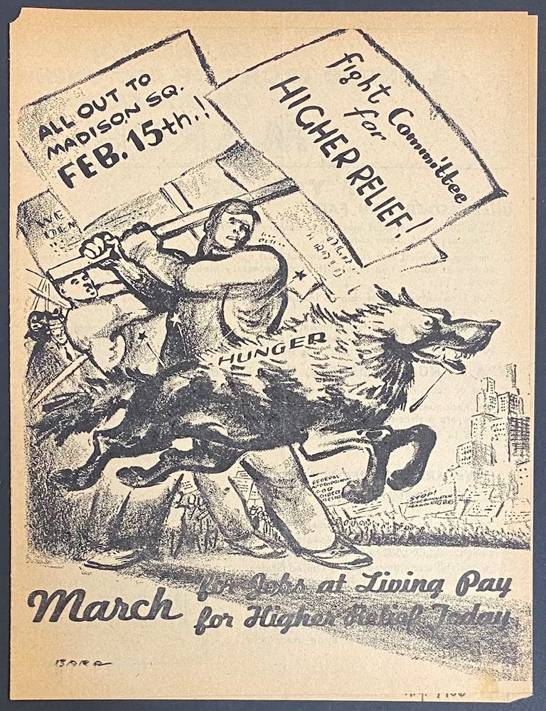 Cat.No: 320502 March for jobs at living pay for higher relief today