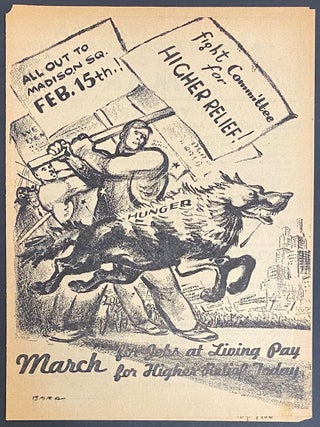 Cat.No: 320502 March for jobs at living pay for higher relief today