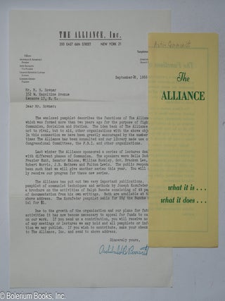 Cat.No: 320708 The Alliance: what it is...what it does