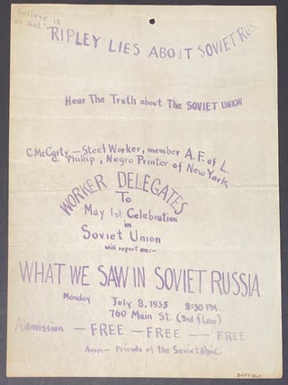 Cat.No: 321011 Believe it or Not - Ripley lies about Soviet Russia [handbill
