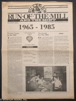 Cat.No: 321691 Sutter's Run of the Mill and The Mint: vol. 3, February 1985: 1965-1985