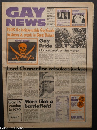 Cat.No: 321896 Gay News: #147 July 13-26, 1978: Gay Pride: Homosexuals on the march....
