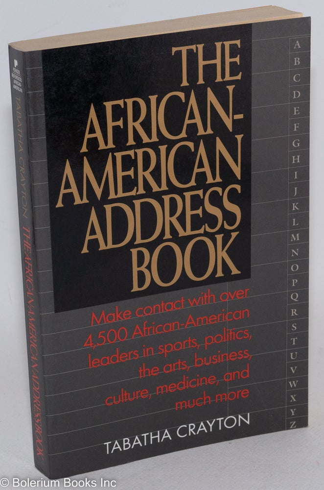 Cat.No: 32277 The African-American address book. Tabatha Crayton.