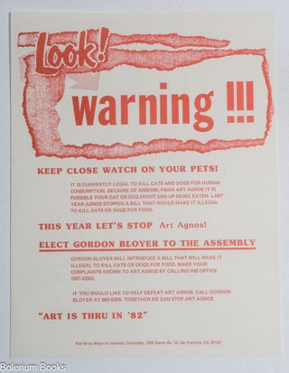 Cat.No: 322956 Look! Warning!!! Keep Close Watch on Your Pets!
