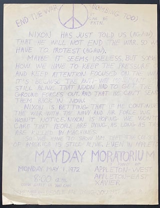 Cat.No: 323813 End the War (Bombing Too). It can be fatal [handbill