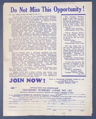 Cat.No: 323826 Do not miss this opportunity! [handbill