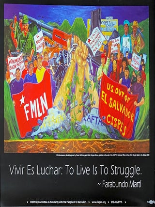 Cat.No: 324401 Vivir es Luchar: To Live is to Struggle - Farabundo Mart&iacute; [poster